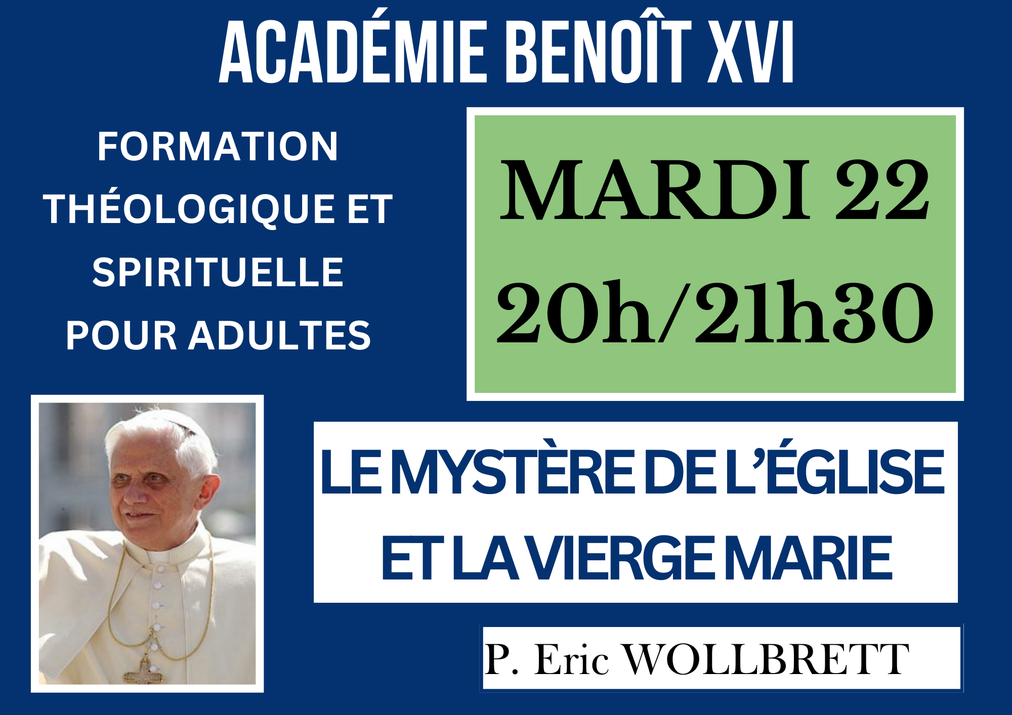 Academie Benoit XVI Avril 2025